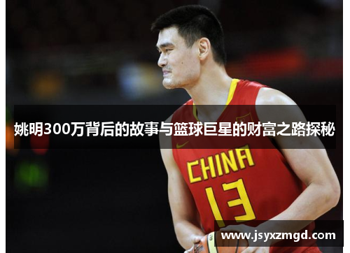 姚明300万背后的故事与篮球巨星的财富之路探秘